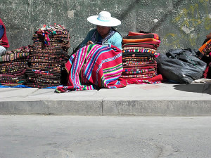Traje típico boliviano. Author and Copyright: Nello and Nadia Lubrina