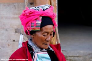 Mujer, Shengcun, Yuanyang, Yunnan, China. Autor y Copyright Marco Ramerini...
