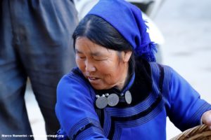 Mujer, Shengcun, Yuanyang, Yunnan, China. Autor y Copyright Marco Ramerini...