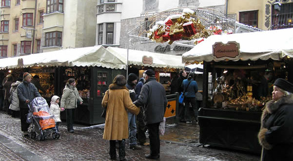 Mercados navideños en Innsbruck, Austria. Autor y Copyright Liliana Ramerini