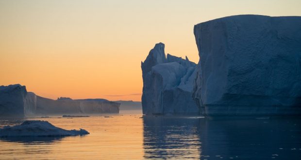 Icebergs en el Icefjord, Ilulissat, Groenlandia. Autor y Copyright Marco Ramerini